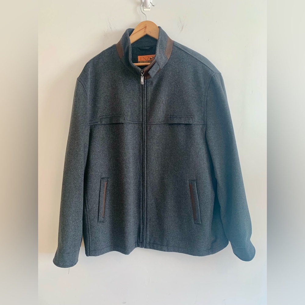 Enzo Play Dark Gray Wool/Cashmere Coat